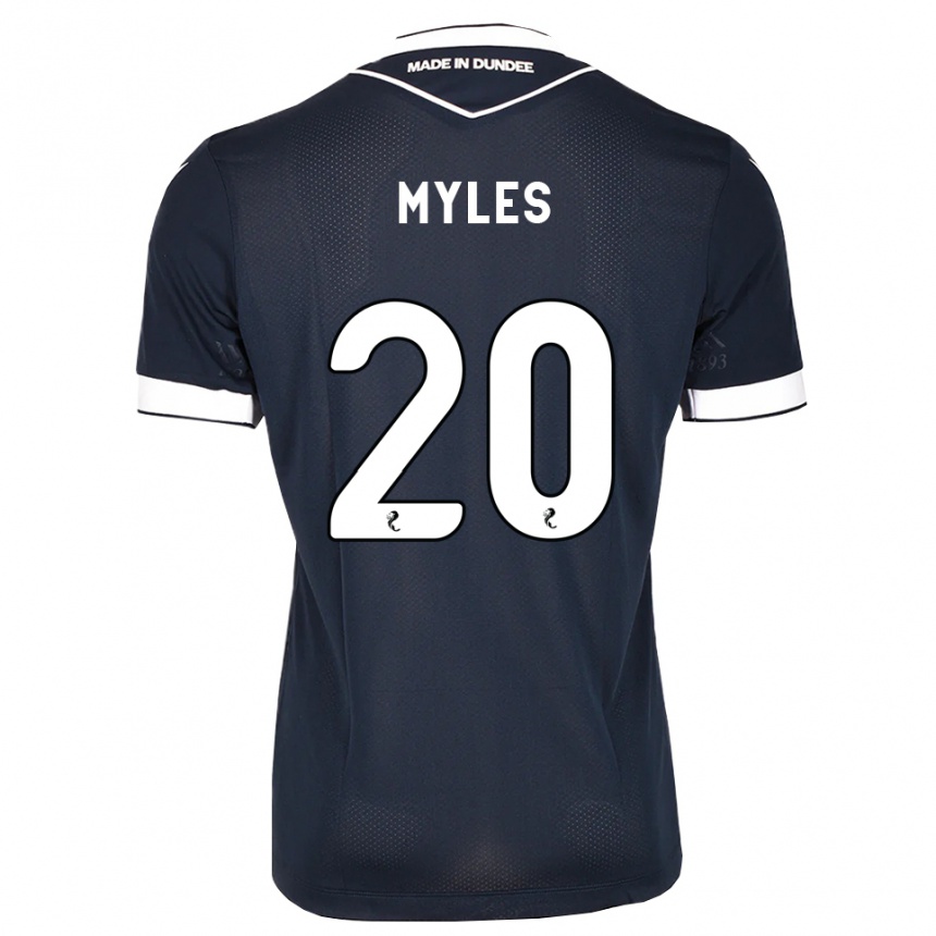 גברים כדורגל Logan Myles #20 כחול חצות לבן ג'רזי ביתית 2026/27