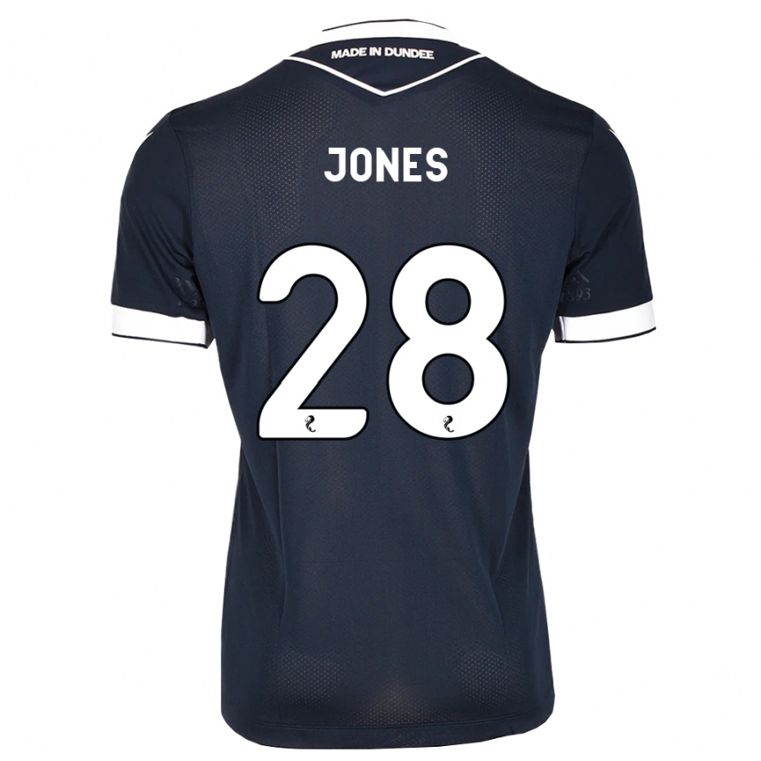 גברים כדורגל Callum Jones #28 כחול חצות לבן ג'רזי ביתית 2026/27