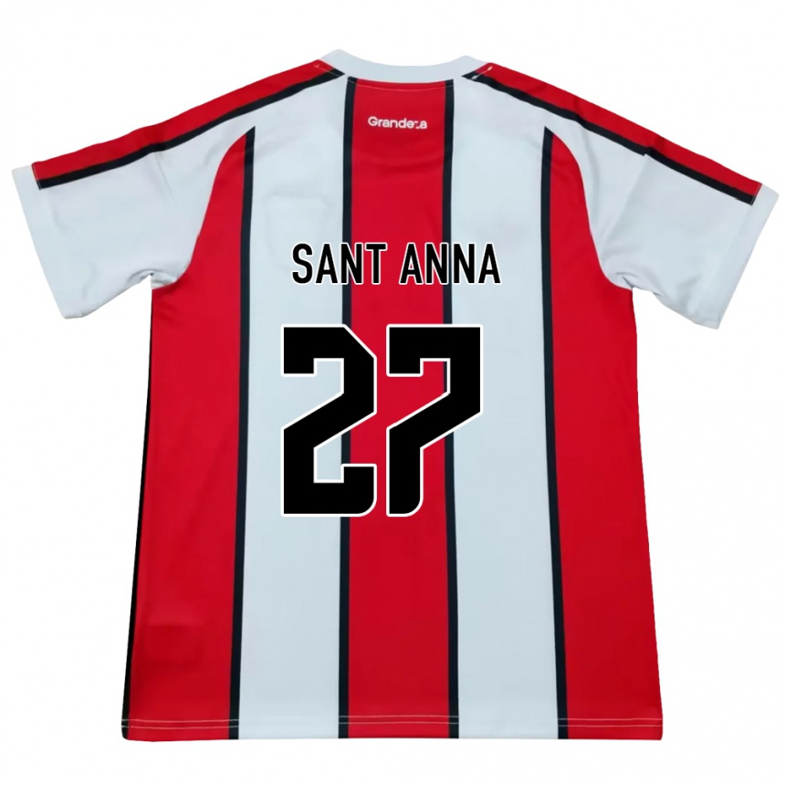 גברים כדורגל Agustín Sant Anna #27 לבן אדום שחור הרחק ג'רזי 2026/27