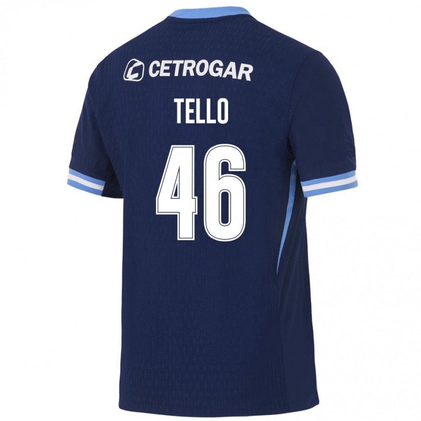 גברים כדורגל Alejandro Tello #46 כחול מלכותי כחול בהיר לבן הרחק ג'רזי 2026/27
