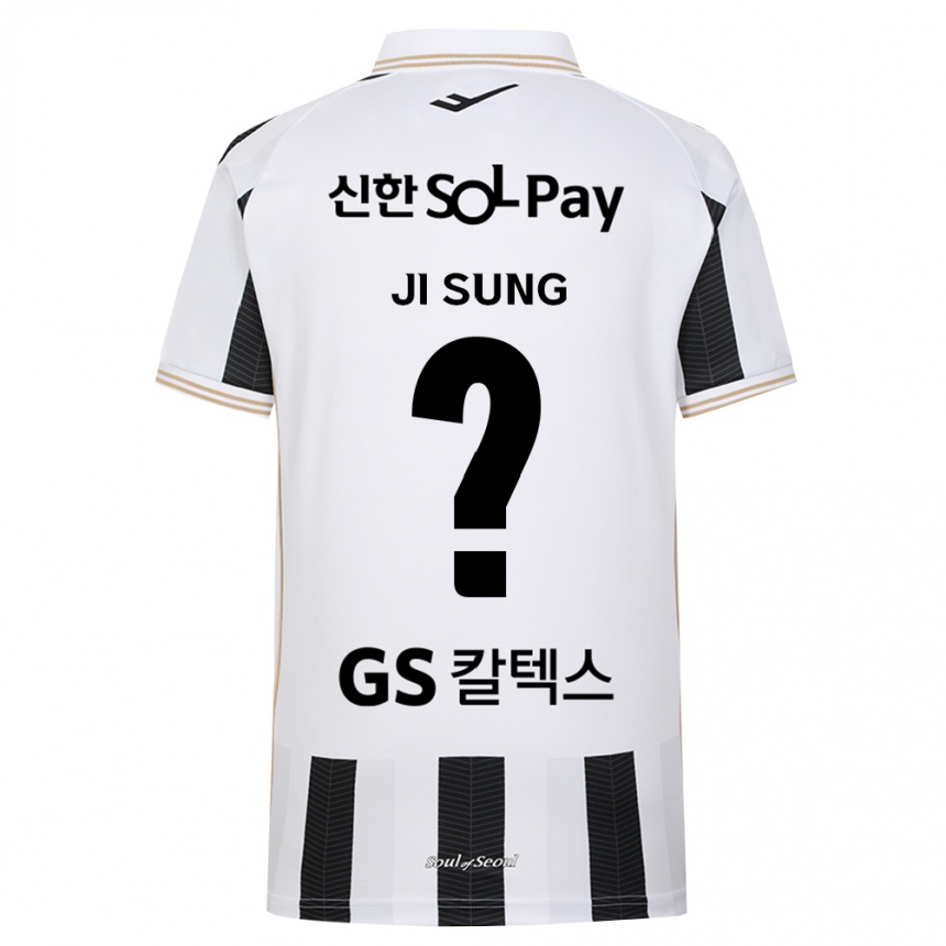 גברים כדורגל Ji-Sung Kim #0 שחור לבן הרחק ג'רזי 2026/27