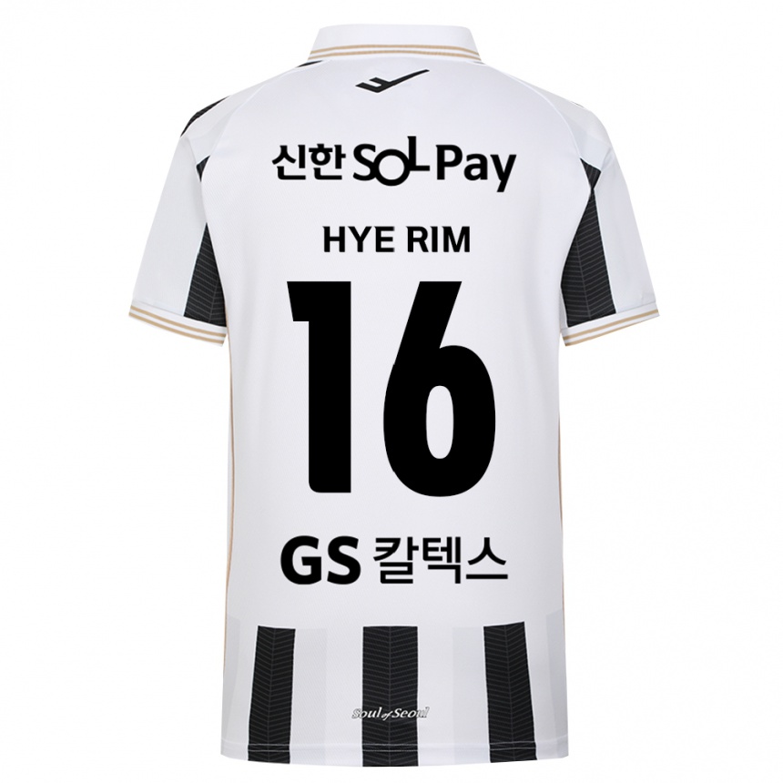 גברים כדורגל Kang Hye-Rim #16 שחור לבן הרחק ג'רזי 2026/27