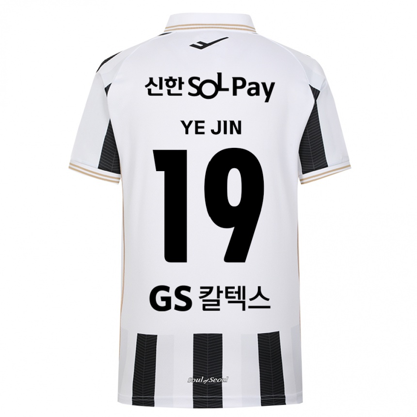גברים כדורגל Lee Ye-Jin #19 שחור לבן הרחק ג'רזי 2026/27
