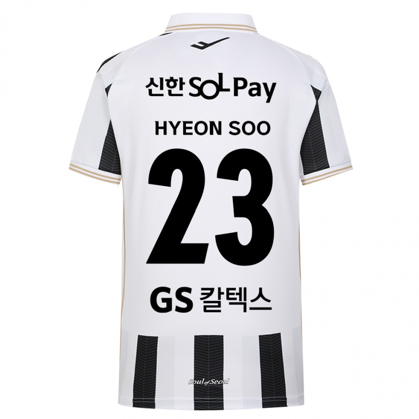 גברים כדורגל Hyeon-Soo Jung #23 שחור לבן הרחק ג'רזי 2026/27
