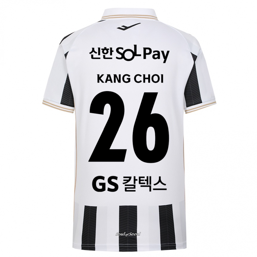 גברים כדורגל Kang Choi #26 שחור לבן הרחק ג'רזי 2026/27