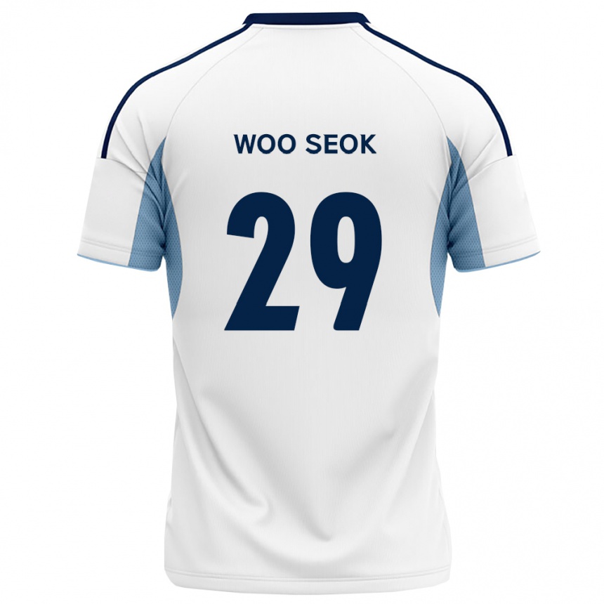 גברים כדורגל Woo-Seok Jung #29 כחול מלכותי לבן הרחק ג'רזי 2026/27