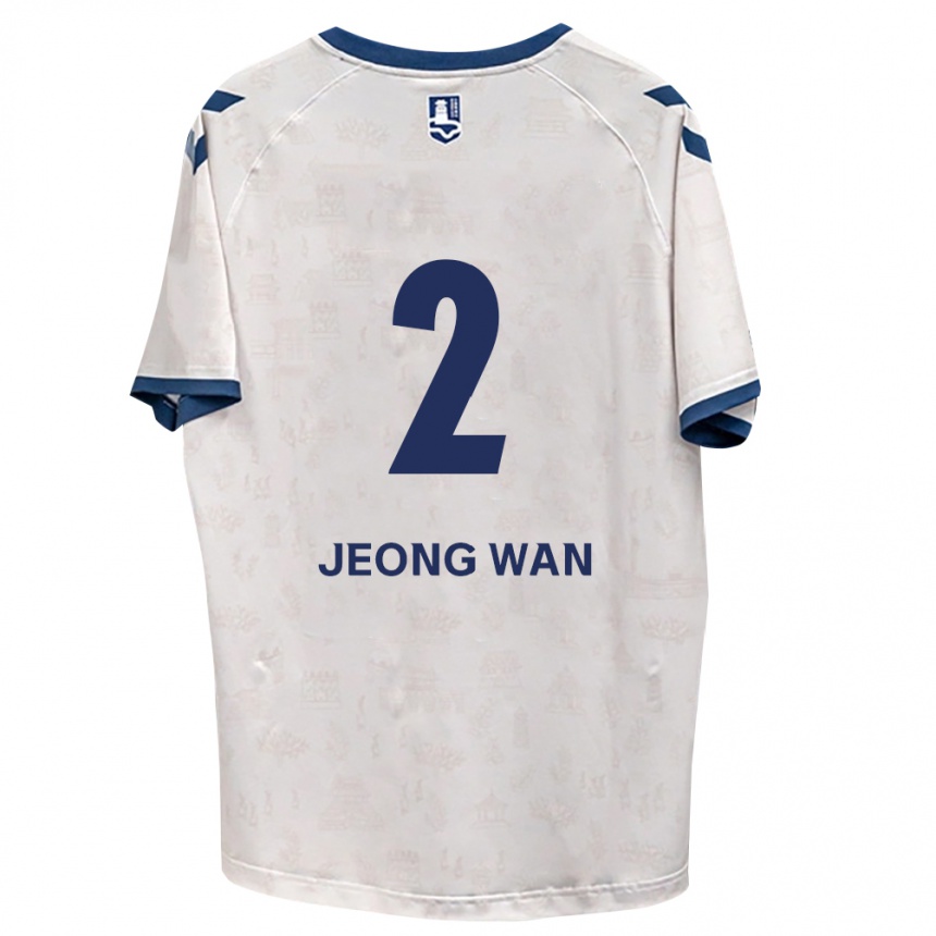 גברים כדורגל Jeong-Wan Kim #2 כחול מלכותי לבן הרחק ג'רזי 2026/27