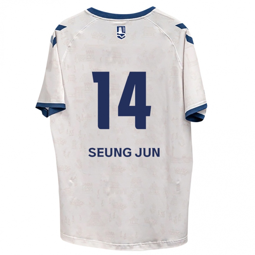 גברים כדורגל Seung-Jun Yeom #14 כחול מלכותי לבן הרחק ג'רזי 2026/27