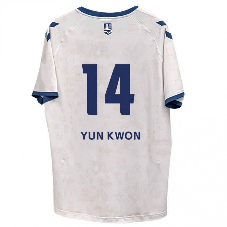 גברים כדורגל Yun-Kwon Cho #14 כחול מלכותי לבן הרחק ג'רזי 2026/27