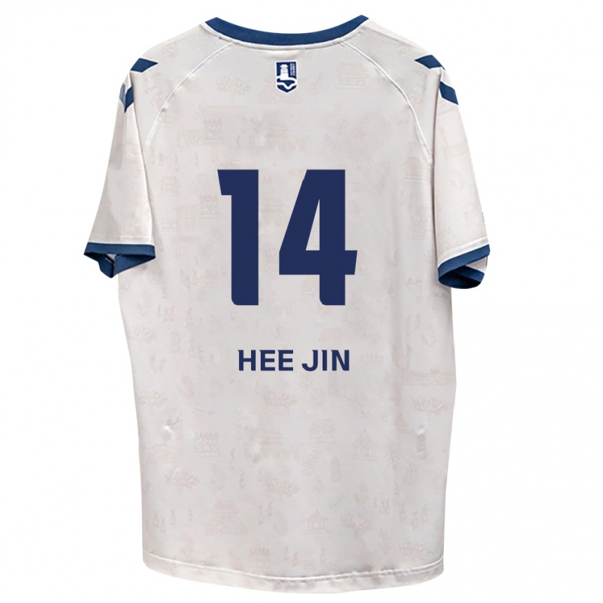 גברים כדורגל Eo Hee-Jin #14 כחול מלכותי לבן הרחק ג'רזי 2026/27