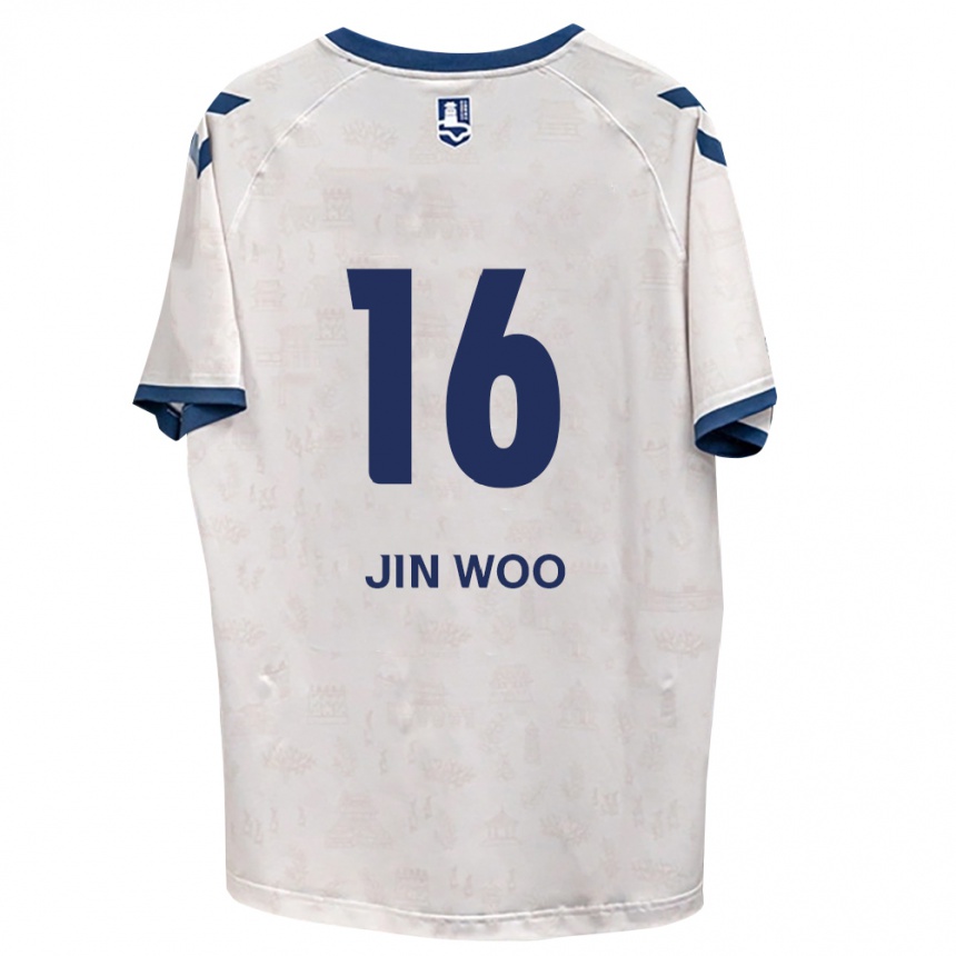 גברים כדורגל Jin-Woo Jo #16 כחול מלכותי לבן הרחק ג'רזי 2026/27