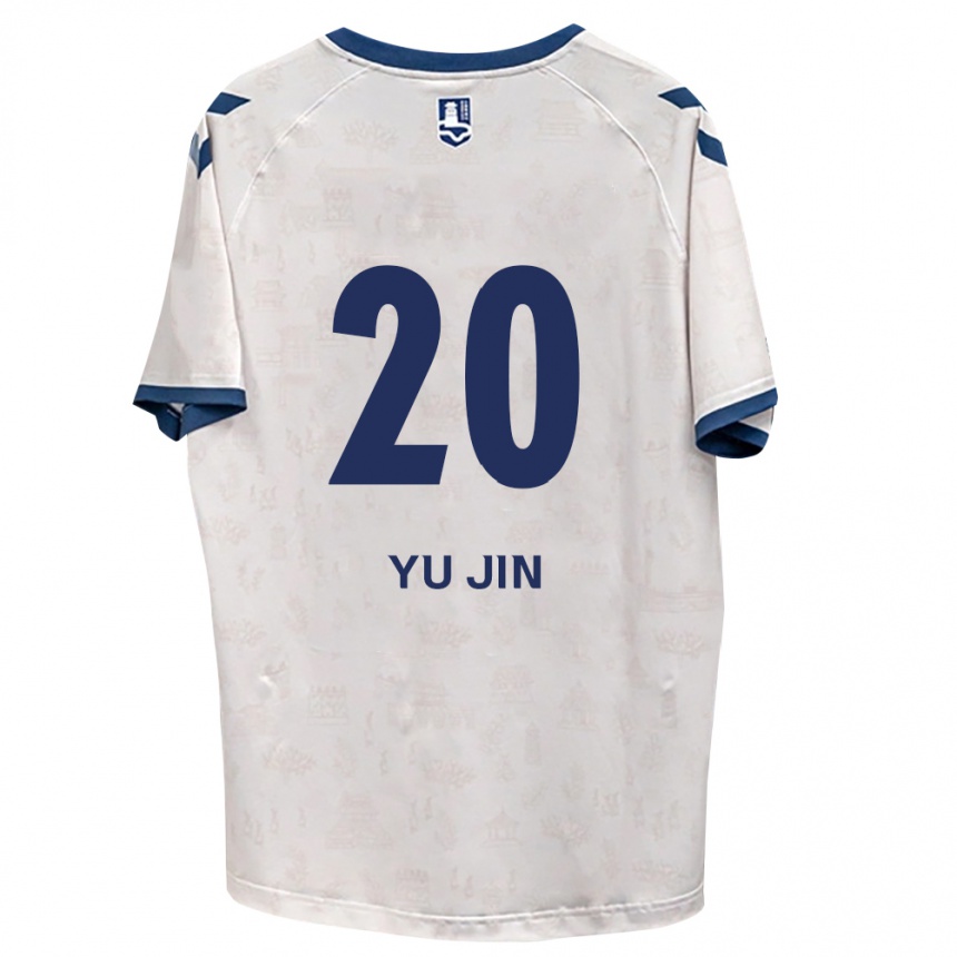 גברים כדורגל Lee Yu-Jin #20 כחול מלכותי לבן הרחק ג'רזי 2026/27