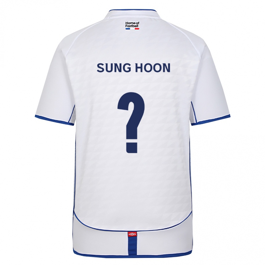 גברים כדורגל Sung-Hoon Kwak #0 שחור לבן אדום הרחק ג'רזי 2026/27