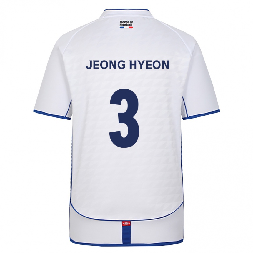 גברים כדורגל Jeong-Hyeon Kim #3 שחור לבן אדום הרחק ג'רזי 2026/27
