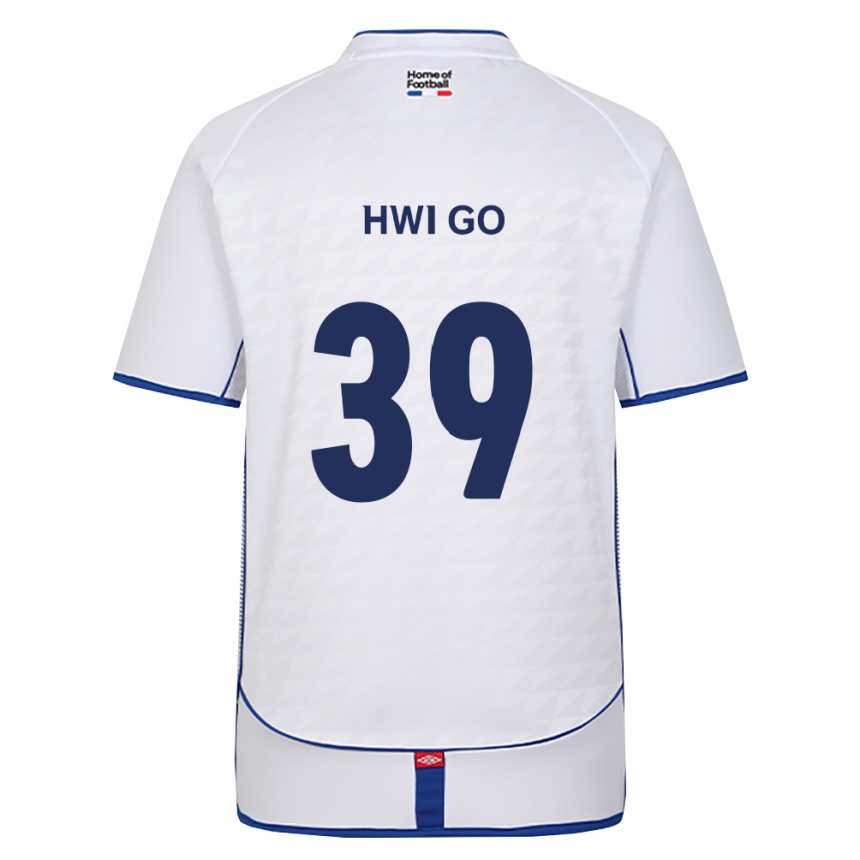גברים כדורגל Hwi-Go Lee #39 שחור לבן אדום הרחק ג'רזי 2026/27