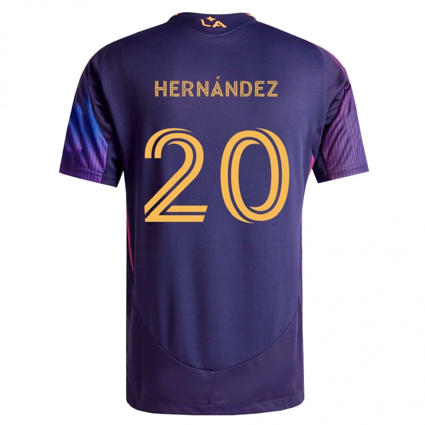 גברים כדורגל Roberto Hernández #20 סגול עמוק צהוב הרחק ג'רזי 2026/27