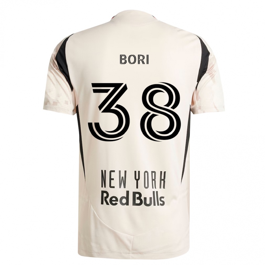 גברים כדורגל Jason Bori #38 לבן מחוץ לאדום שחור הרחק ג'רזי 2026/27