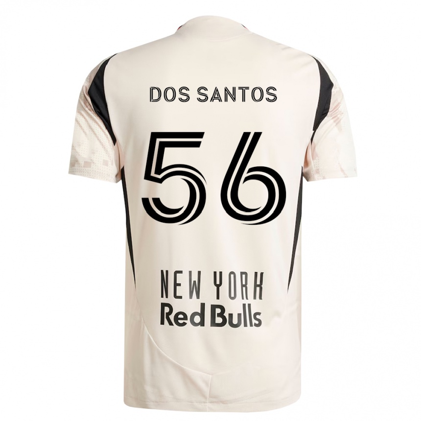 גברים כדורגל Matthew Dos Santos #56 לבן מחוץ לאדום שחור הרחק ג'רזי 2026/27