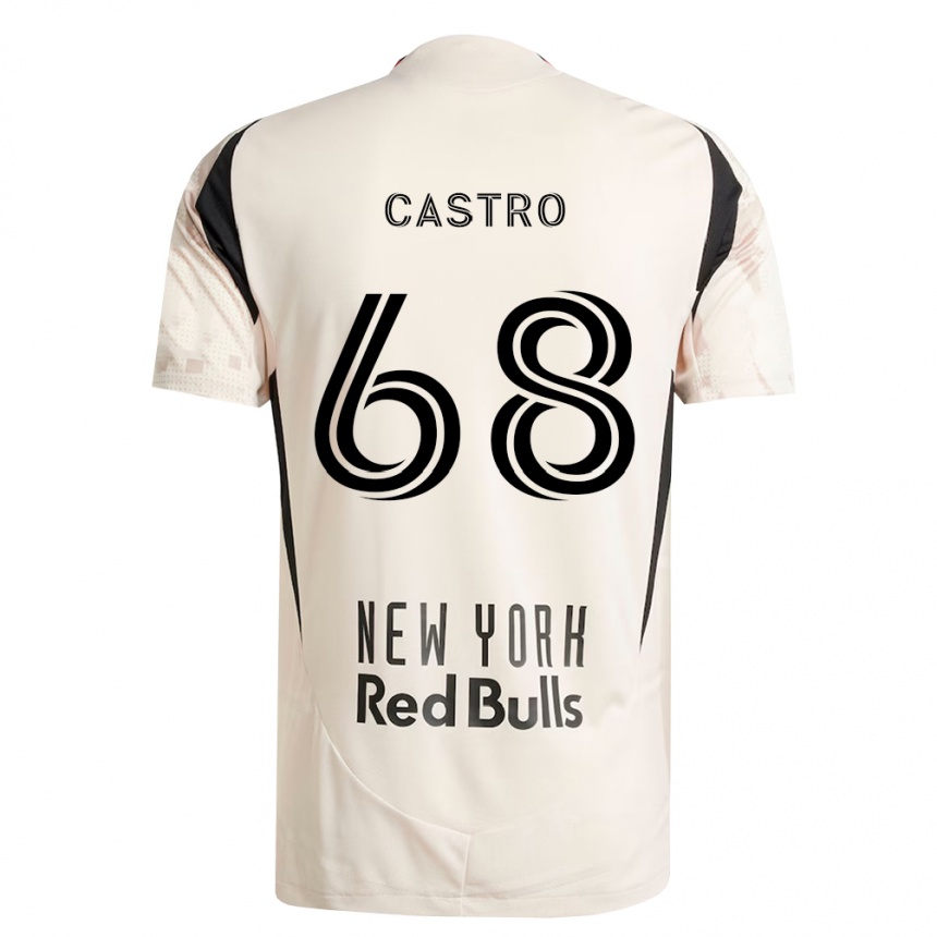 גברים כדורגל Bradley Castro #68 לבן מחוץ לאדום שחור הרחק ג'רזי 2026/27