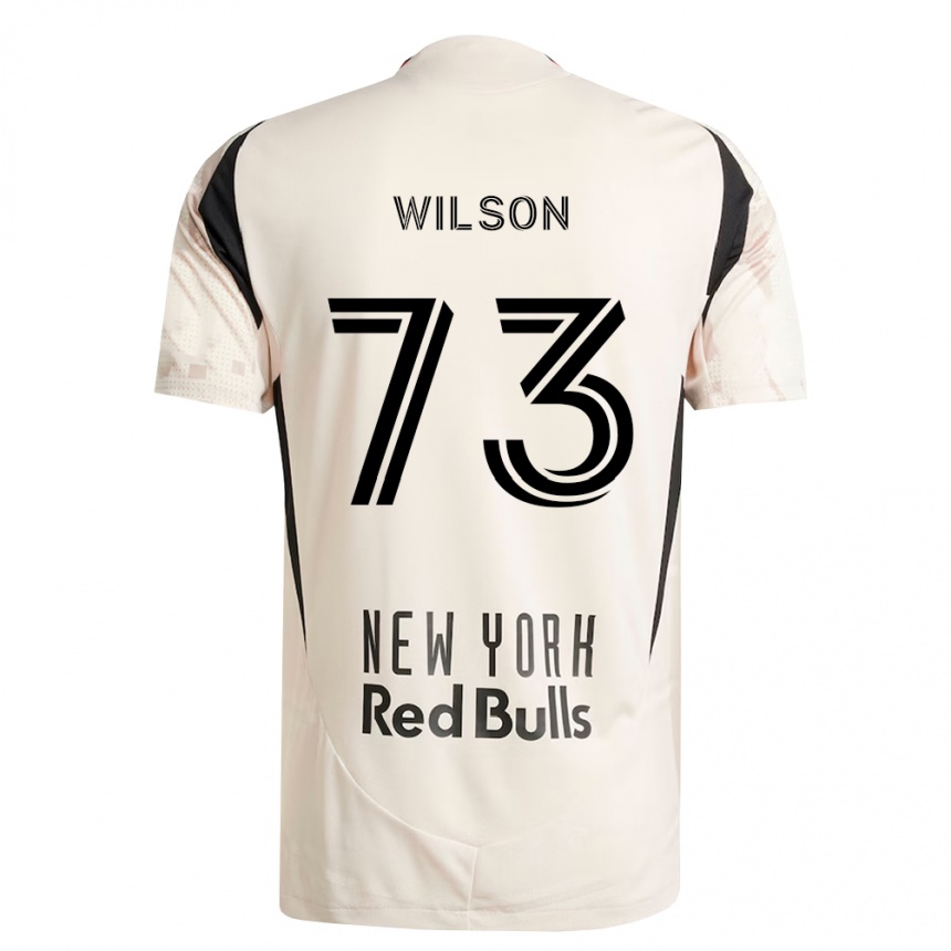 גברים כדורגל Akheem Wilson #73 לבן מחוץ לאדום שחור הרחק ג'רזי 2026/27