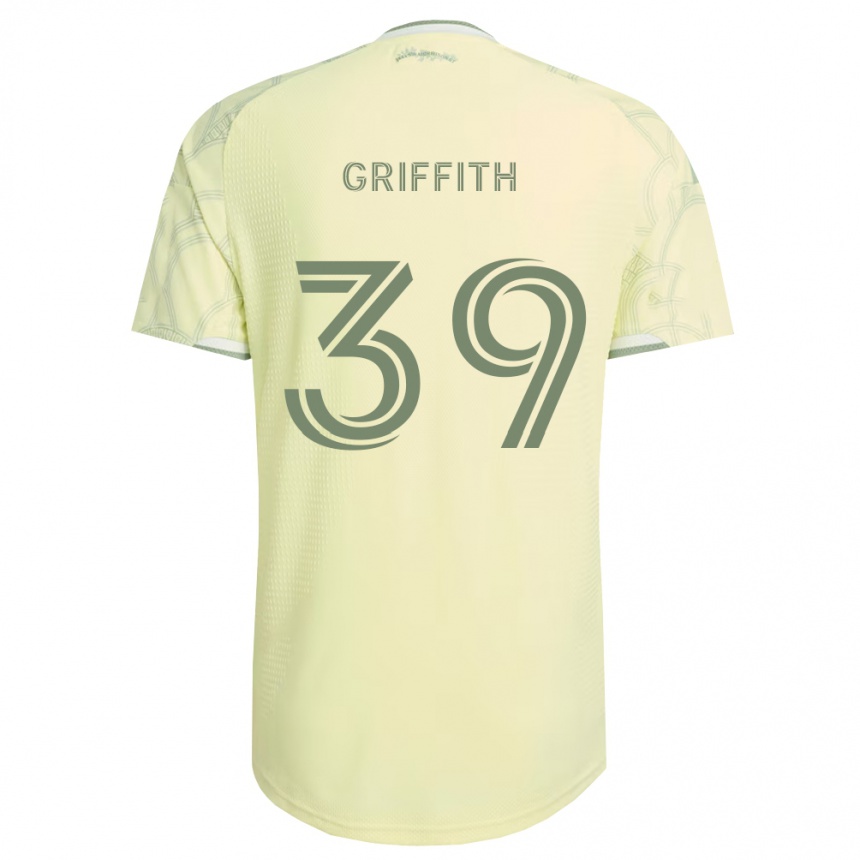 גברים כדורגל Colin Griffith #39 בז' לבן הרחק ג'רזי 2026/27