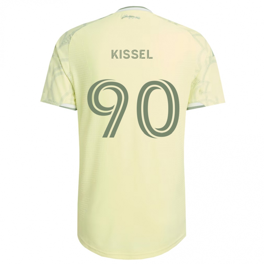 גברים כדורגל Maximilian Kissel #90 בז' לבן הרחק ג'רזי 2026/27