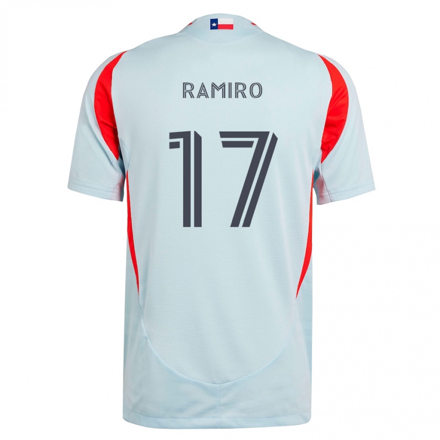 גברים כדורגל Ramiro #17 אפור כהה לבן אדום הרחק ג'רזי 2026/27