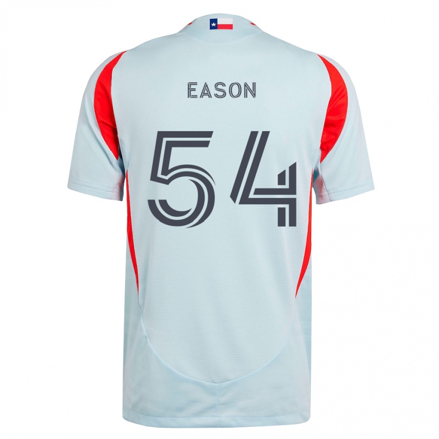 גברים כדורגל Jordyn Eason #54 אפור כהה לבן אדום הרחק ג'רזי 2026/27