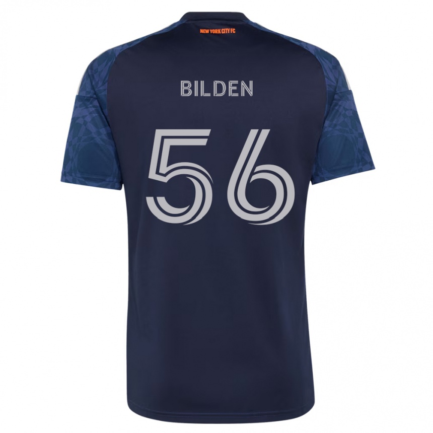 גברים כדורגל James Bilden #56 כחול עמוק לבן הרחק ג'רזי 2026/27