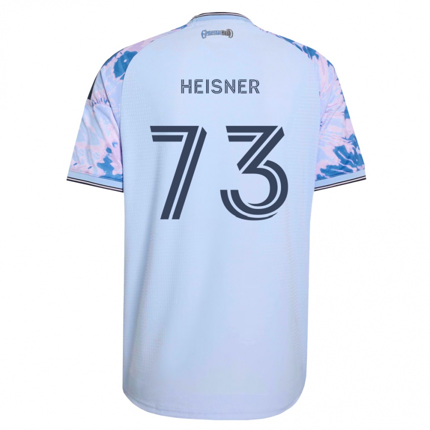 גברים כדורגל Jacob Heisner #73 כחול מלכותי לבן שחור הרחק ג'רזי 2026/27
