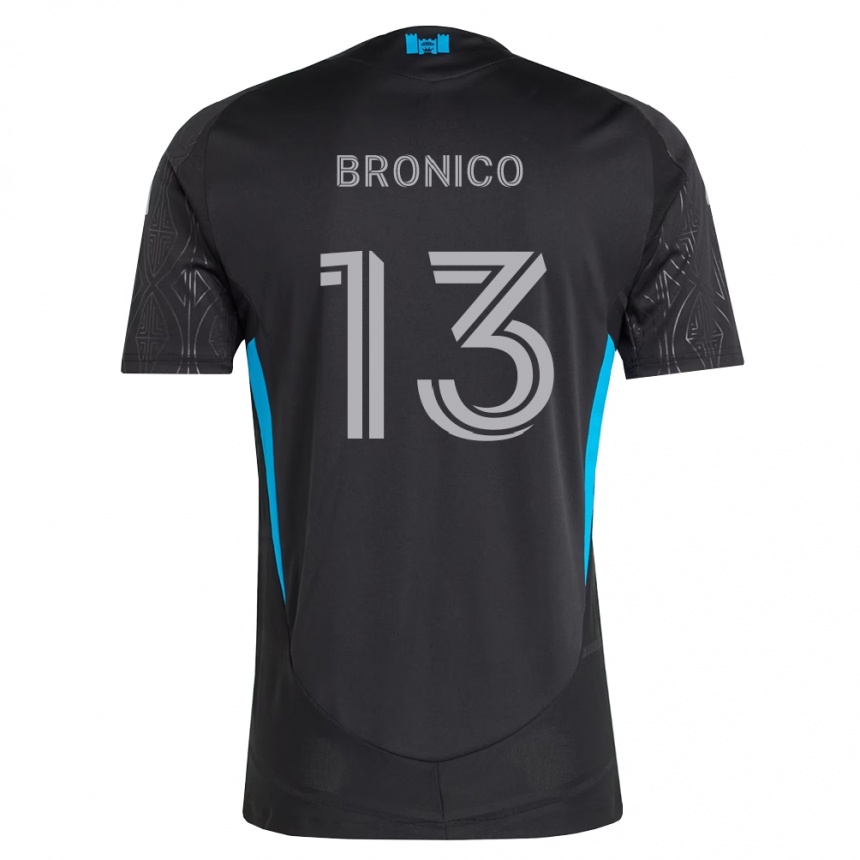 גברים כדורגל ברנדט ברוניקו #13 שחור לבן כחול שמיים הרחק ג'רזי 2026/27