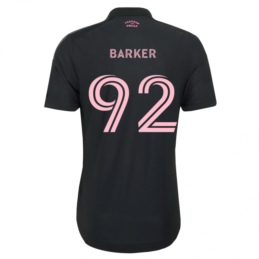 גברים כדורגל Lucas Barker #92 ורוד שחור לבן הרחק ג'רזי 2026/27
