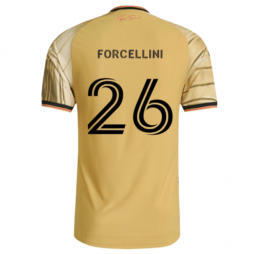 גברים כדורגל Cooper Forcellini #26 חום צהוב שחור הרחק ג'רזי 2026/27