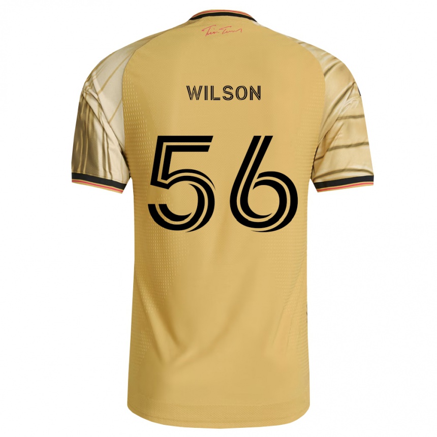 גברים כדורגל Blake Wilson #56 חום צהוב שחור הרחק ג'רזי 2026/27