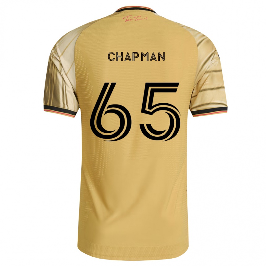 גברים כדורגל Owen Chapman #65 חום צהוב שחור הרחק ג'רזי 2026/27