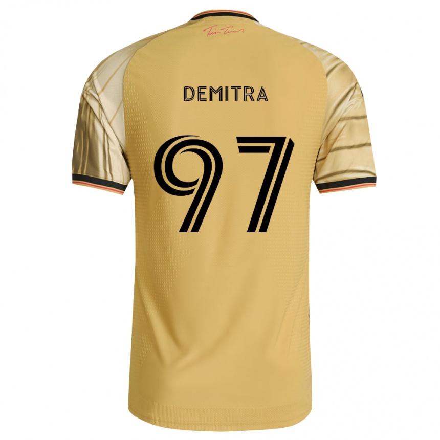 גברים כדורגל Lucas Demitra #97 חום צהוב שחור הרחק ג'רזי 2026/27