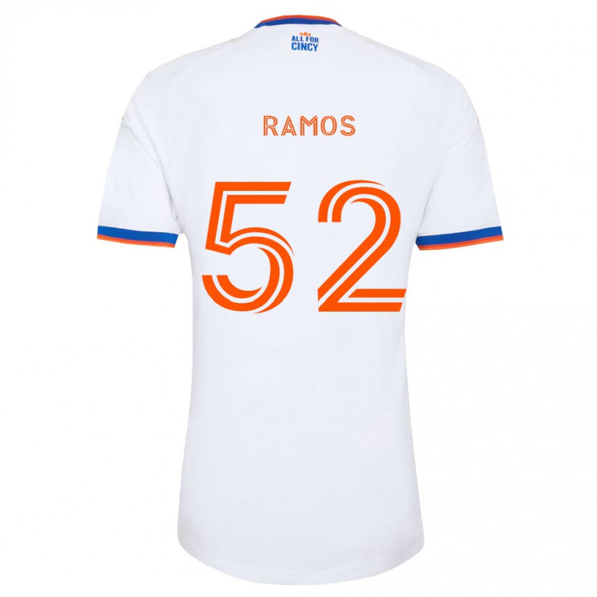 גברים כדורגל Yair Ramos #52 לבן כחול צי כתום הרחק ג'רזי 2026/27