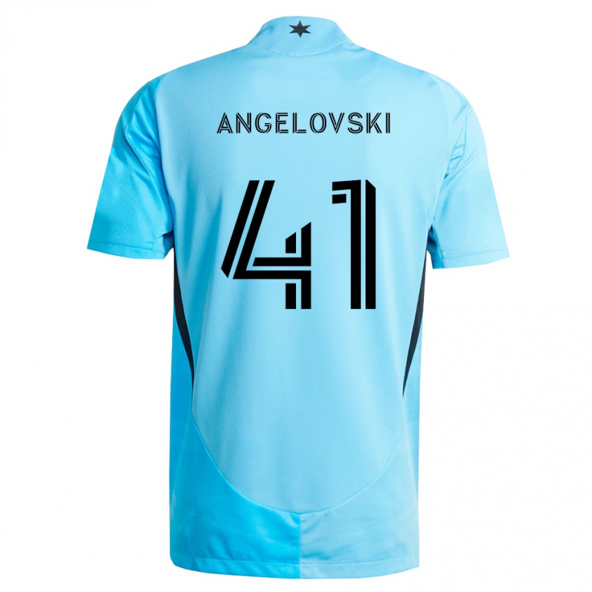 גברים כדורגל Lazar Angelovski #41 כחול בהיר שחור הרחק ג'רזי 2026/27