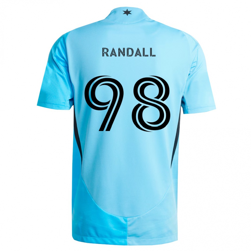 גברים כדורגל Alisa Randall #98 כחול בהיר שחור הרחק ג'רזי 2026/27