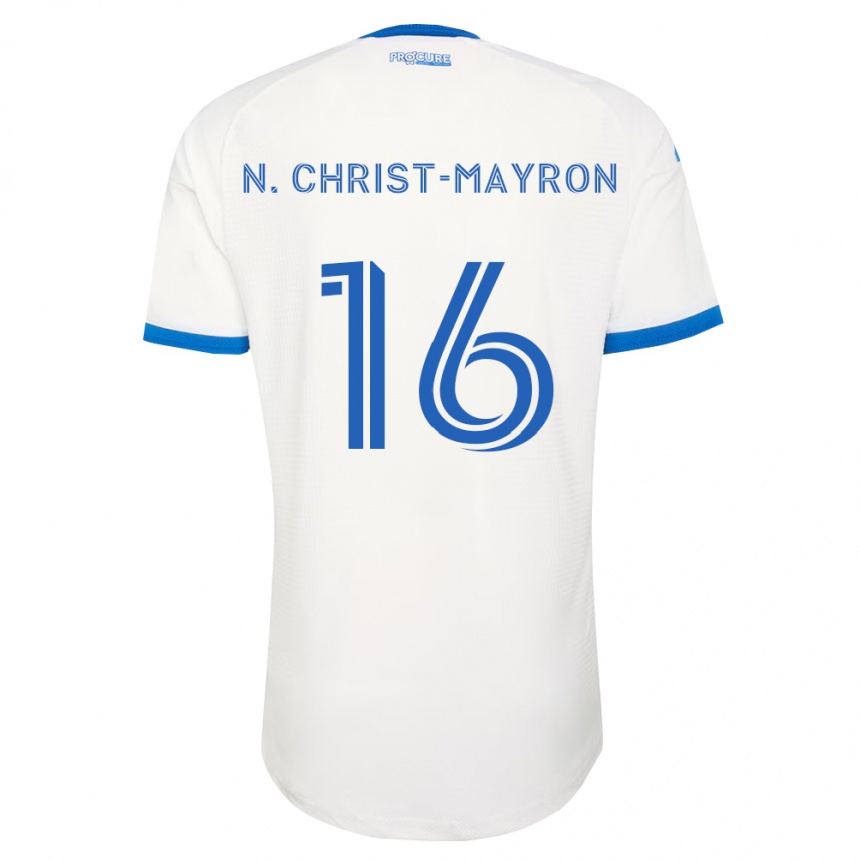 גברים כדורגל Brou Aya N\'Ta Christ-Mayron #16 כחול שמיים לבן הרחק ג'רזי 2026/27