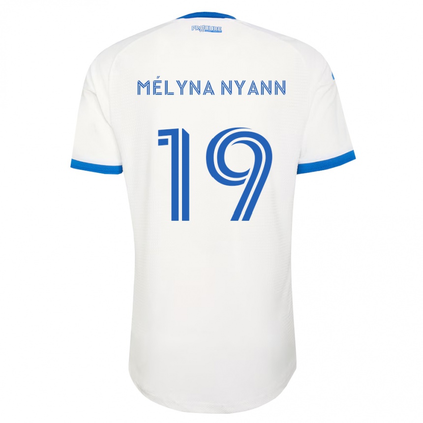 גברים כדורגל Alexis Mélyna Nyann #19 כחול שמיים לבן הרחק ג'רזי 2026/27