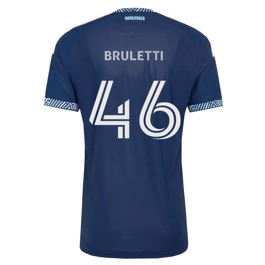 גברים כדורגל Cristiano Bruletti #46 כחול עמוק לבן הרחק ג'רזי 2026/27