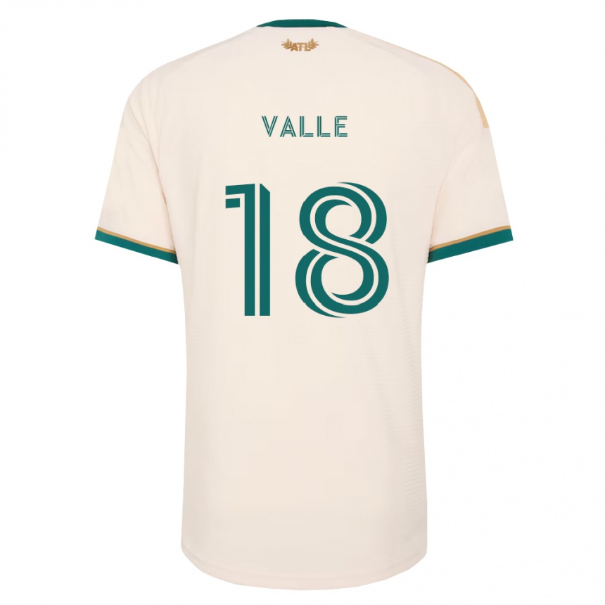 גברים כדורגל Daniel Valle #18 ירוק שמפניה הרחק ג'רזי 2026/27