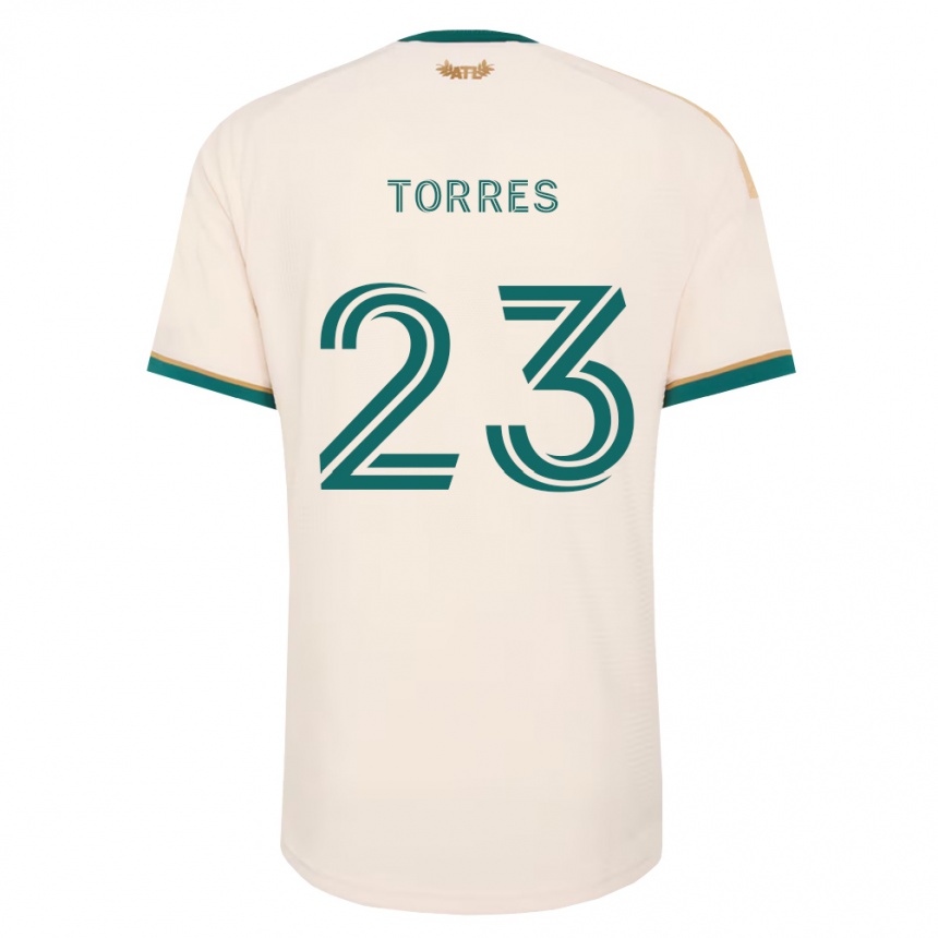 גברים כדורגל Adyn Torres #23 ירוק שמפניה הרחק ג'רזי 2026/27
