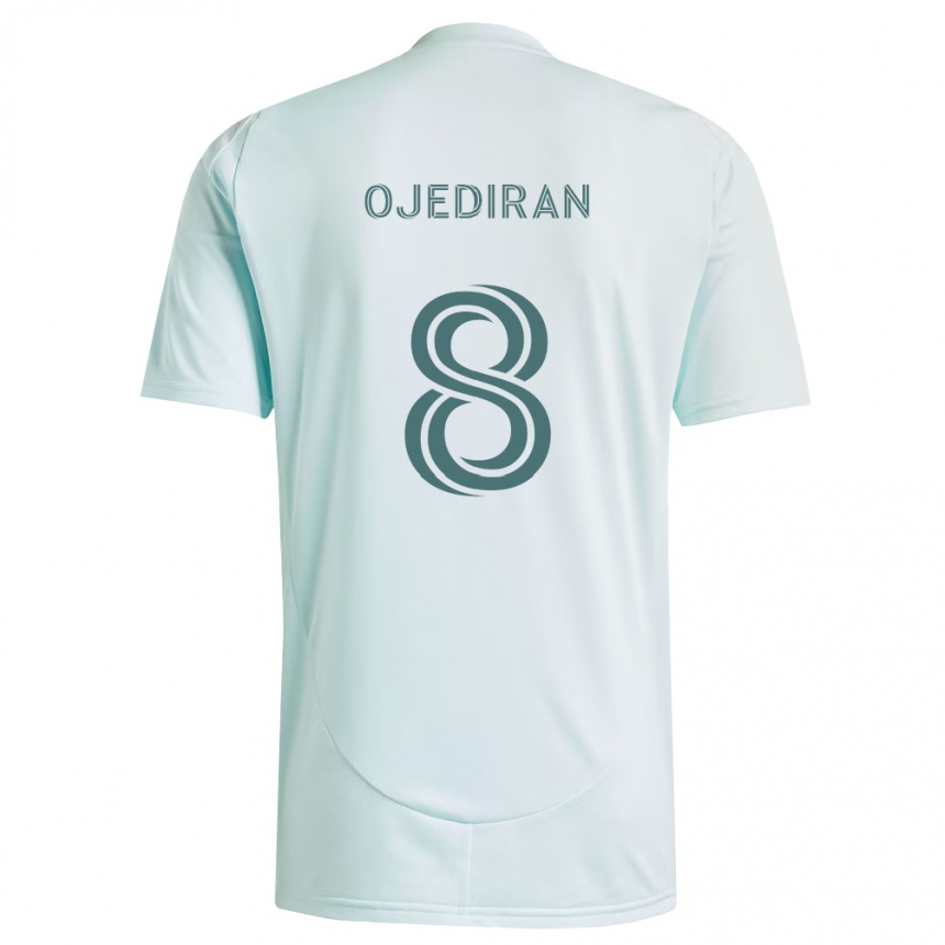 גברים כדורגל Hamzat Ojediran #8 לבן ירוק בהיר הרחק ג'רזי 2026/27
