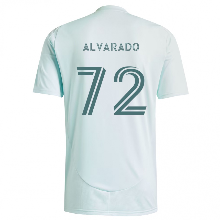 גברים כדורגל Miguel Alvarado #72 לבן ירוק בהיר הרחק ג'רזי 2026/27