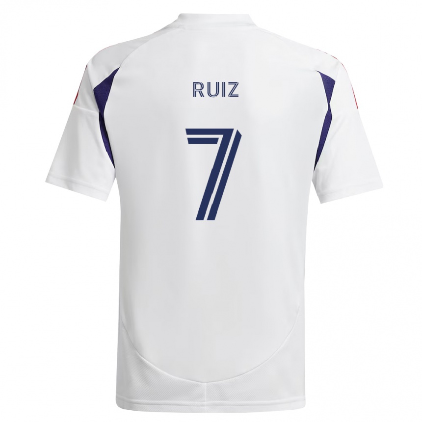 גברים כדורגל Pablo Ruiz #7 כחול מלכותי אדום חום הרחק ג'רזי 2026/27