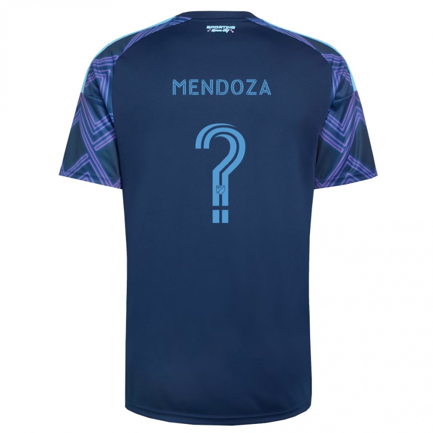 גברים כדורגל Renan Mendoza #0 כחול מלכותי סגול הרחק ג'רזי 2026/27