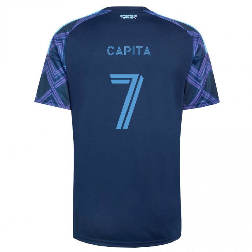 גברים כדורגל Capita #7 כחול מלכותי סגול הרחק ג'רזי 2026/27