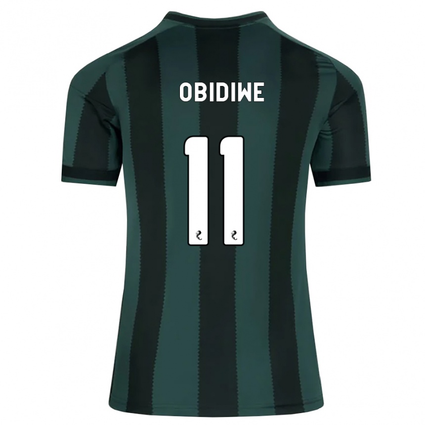 גברים כדורגל Emmanuel Obidiwe #11 אפור דהוי שחור הרחק ג'רזי 2026/27